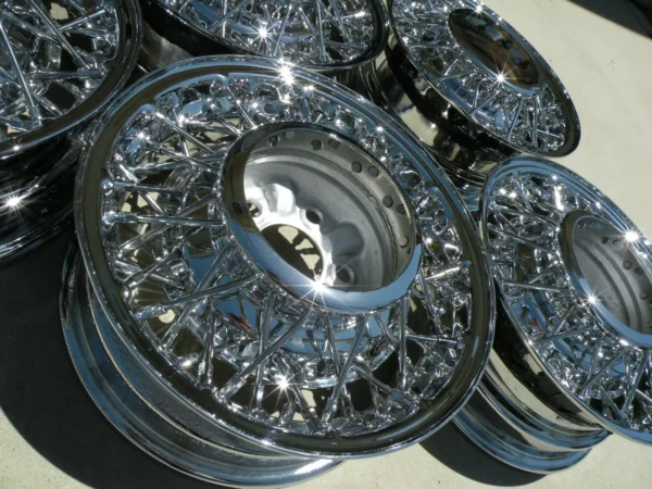 X 5 KELSEY HAYES WIRE WHEEL RIM 14 INCH 5.5 14X5.5 THUNDERBIRD OEM 1955-1964 - Image 2