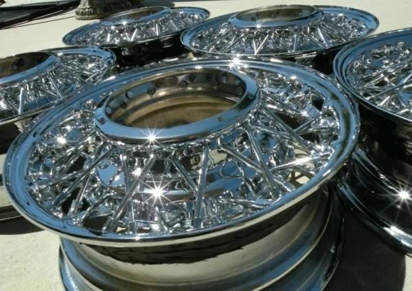 X 5 KELSEY HAYES WIRE WHEEL RIM 14 INCH 5.5 14X5.5 THUNDERBIRD OEM 1955-1964 - Image 3
