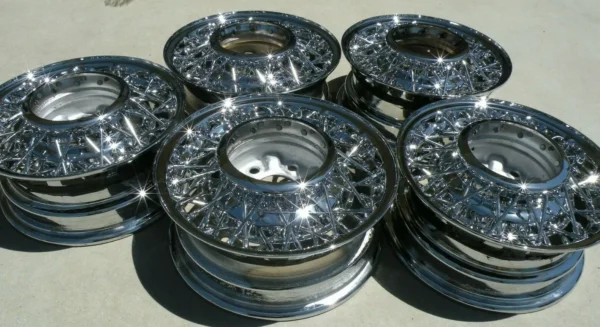 X 5 KELSEY HAYES WIRE WHEEL RIM 14 INCH 5.5 14X5.5 THUNDERBIRD OEM 1955-1964 - Image 9