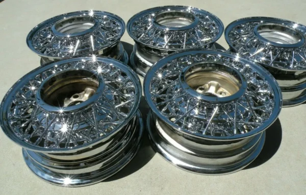 X 5 KELSEY HAYES WIRE WHEEL RIM 14 INCH 5.5 14X5.5 THUNDERBIRD OEM 1955-1964 - Image 10